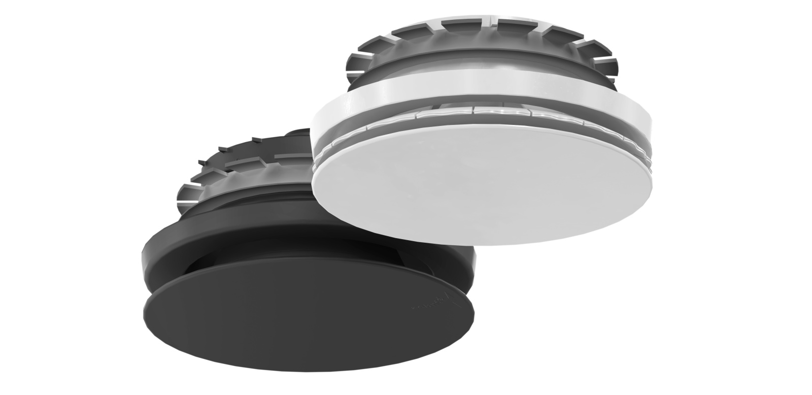 Cut-Out Zehnder ComfoValve Luna E125 Comfortable indoor ventilation Angled view