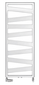Cut-Out Zehnder Ribbon Decorative radiator Front view