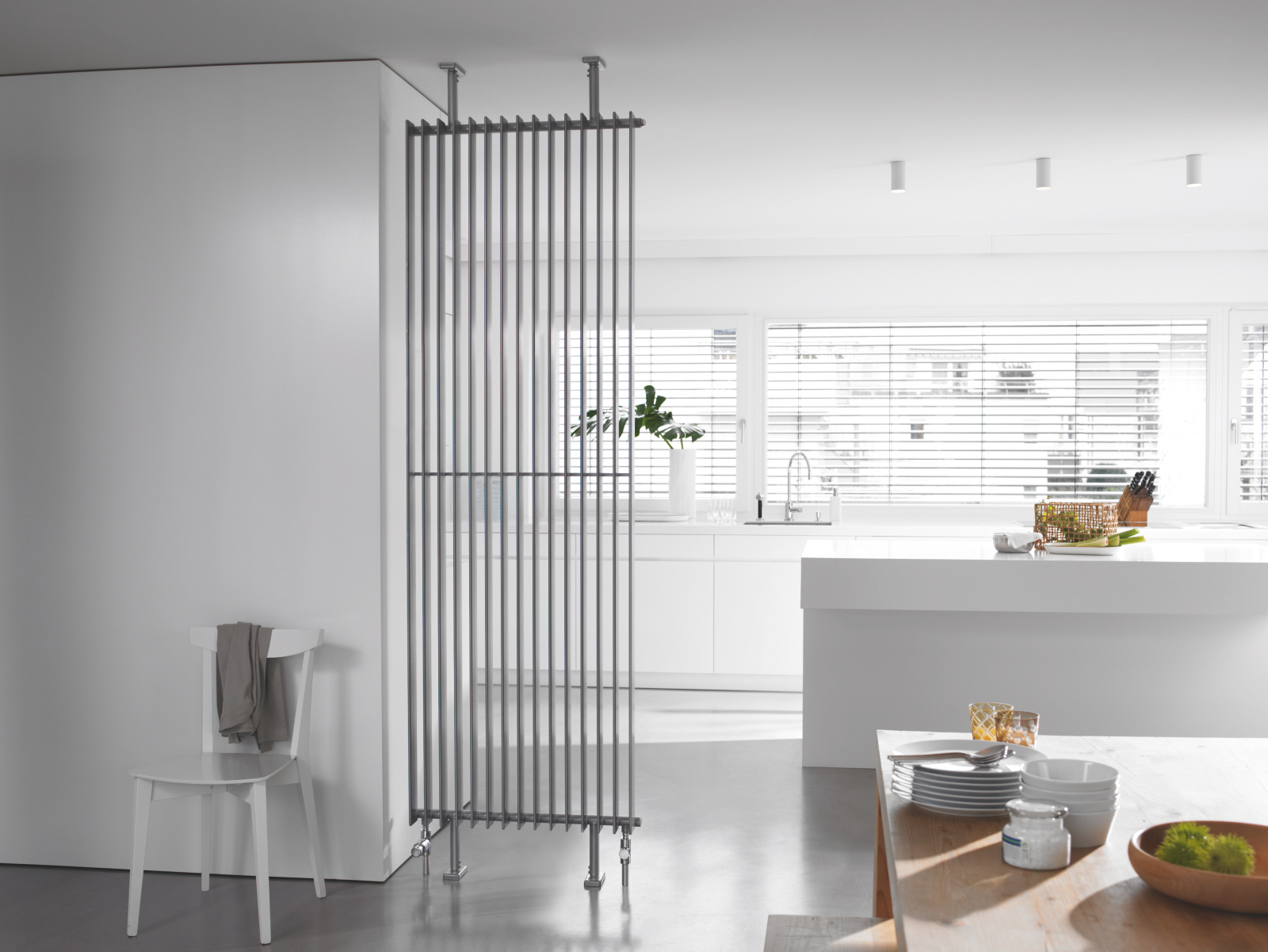Zehnder_RAD_Excelsior-HY_kitchen Rendering Zehnder Excelsior Decorative radiator Front view