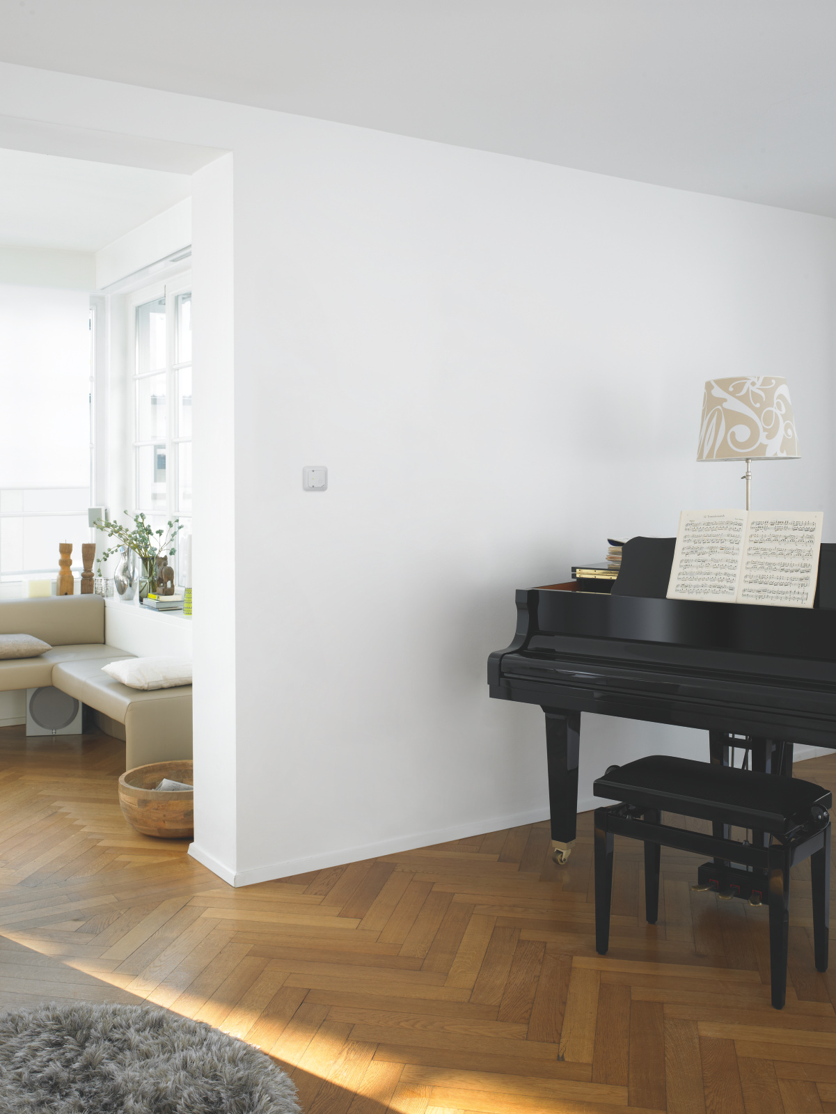 Rendering Zehnder CO₂ Room Sensor Comfortable indoor ventilation Front view