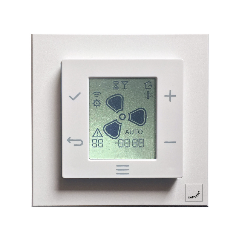 Cut-Out Zehnder EVO Sense Comfortable indoor ventilation Front view