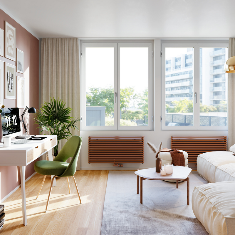 Rendering Zehnder Kleo Decorative radiator Front view
