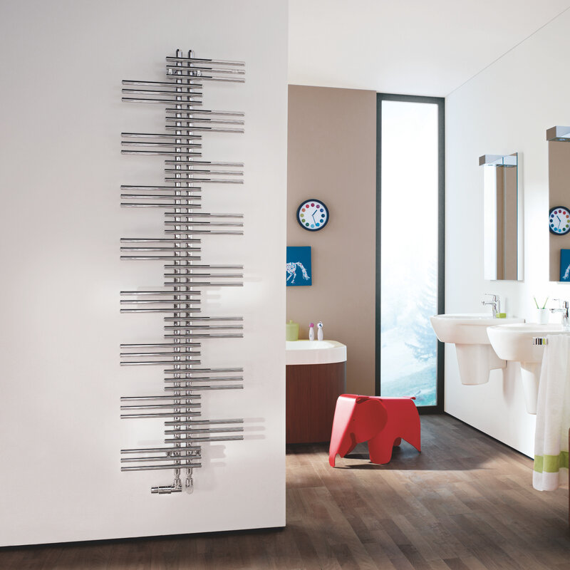 Rendering Zehnder Yucca Decorative radiator Front view