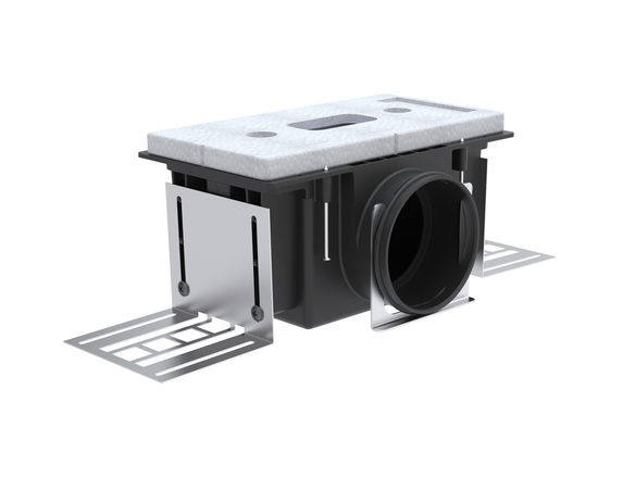 Rendering Zehnder ComfoCase CLD-P Comfortable indoor ventilation Angled view