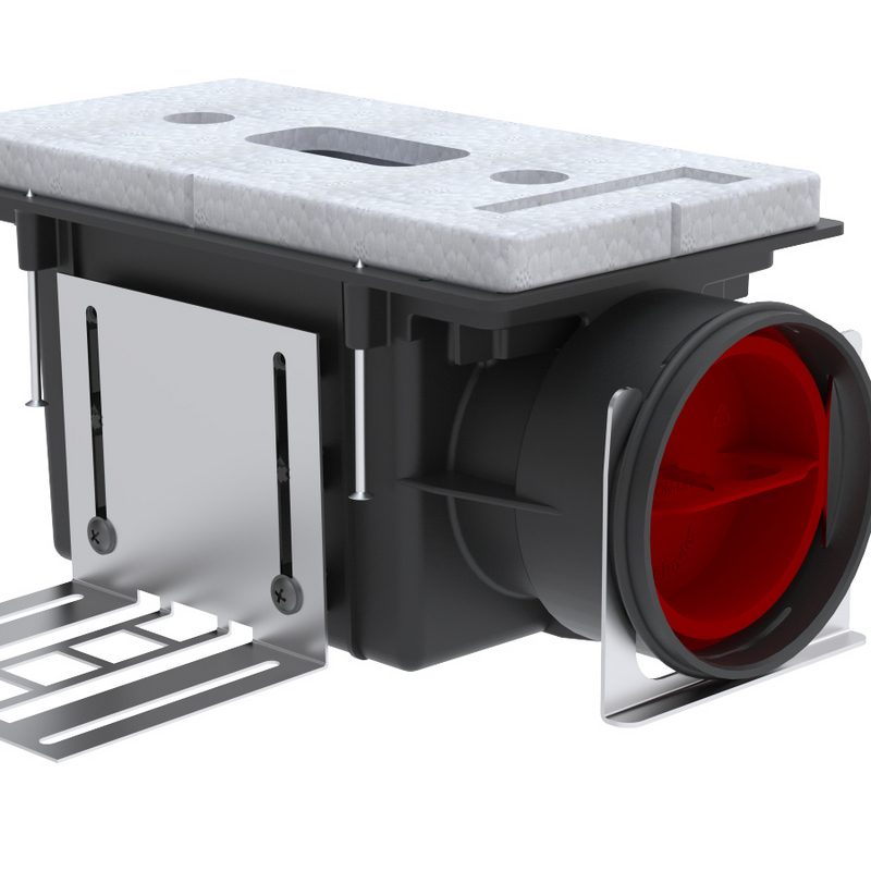Cut-Out Zehnder ComfoCase CLD-P Comfortable indoor ventilation Side view