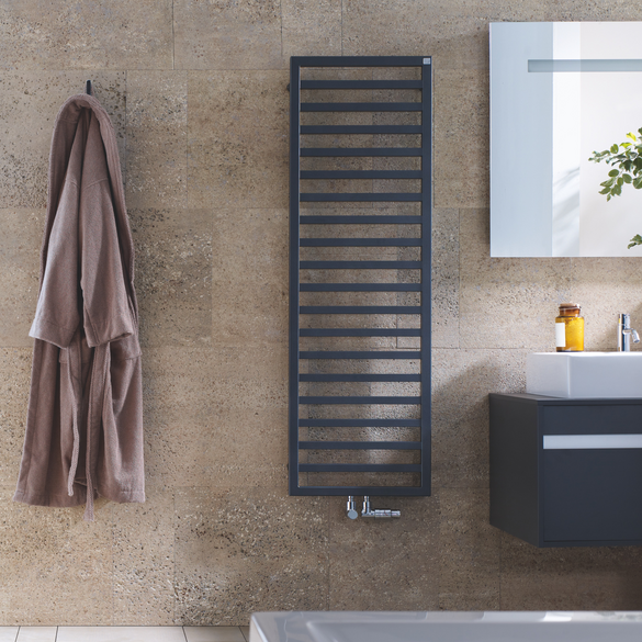 Rendering Zehnder Quaro Decorative radiator Front view