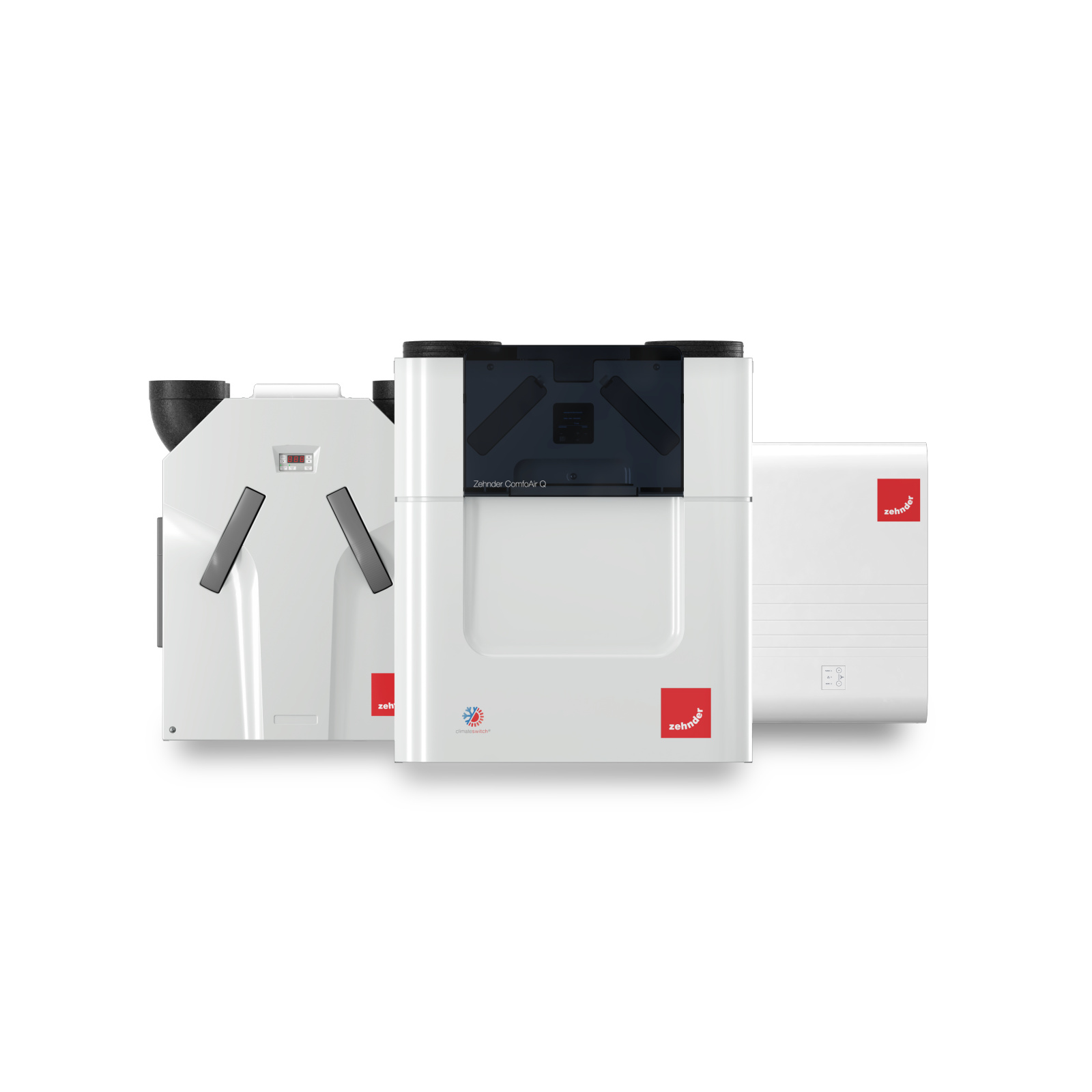 Cut-Out Zehnder ComfoAir Q350 TR Comfortable indoor ventilation Front view