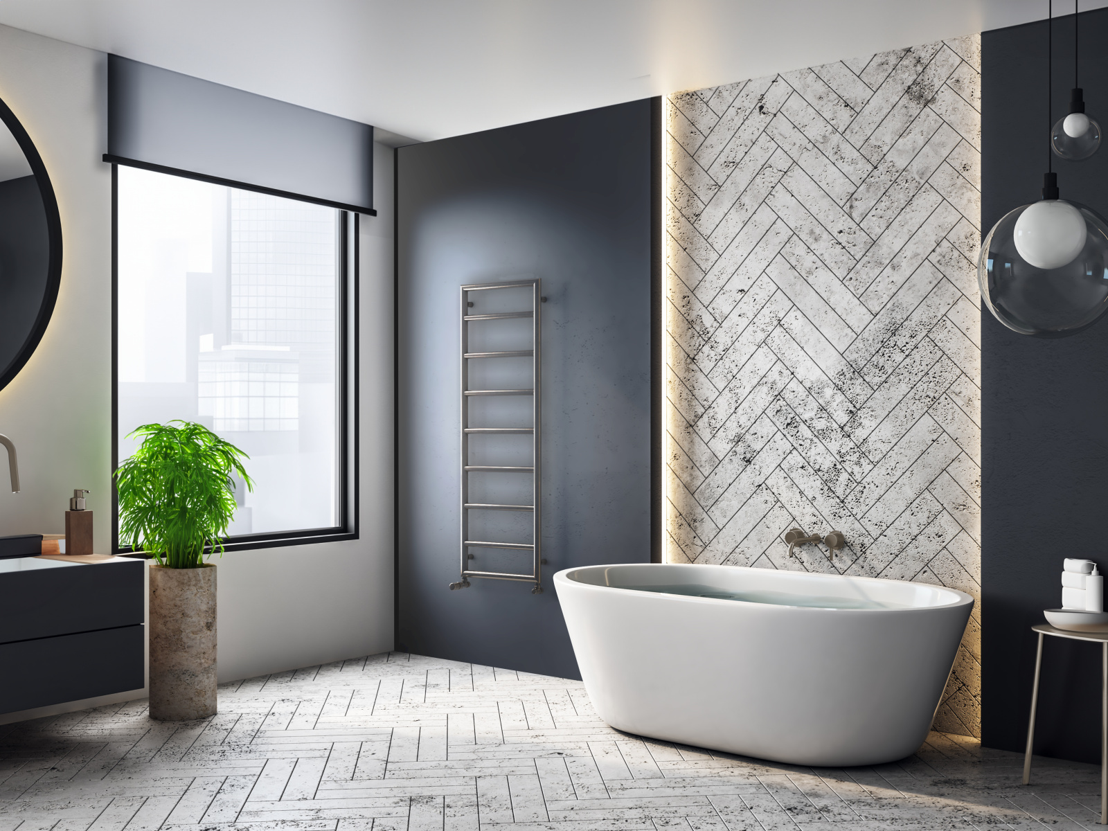 Stock Content Zehnder Pera Decorative radiator Angled view